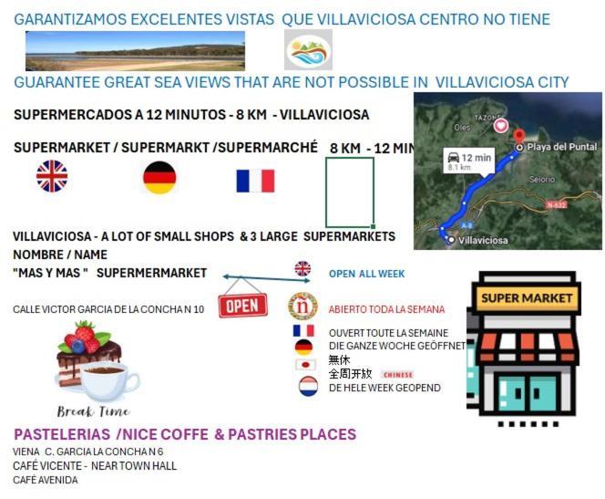 Playa Del Puntal Villaviciosa Asturias Lujo Primera Linea Playa Εξωτερικό φωτογραφία